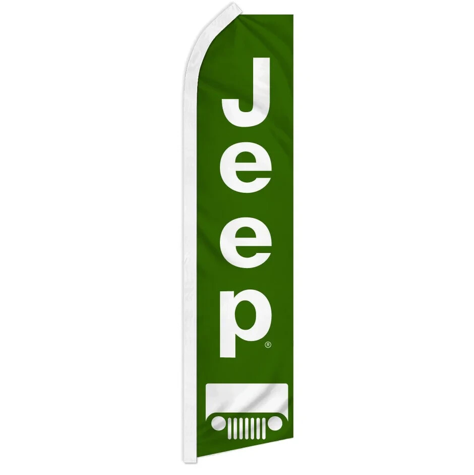 Jeep Swooper Advertising Banner Flag for Jeep Auto Dealership