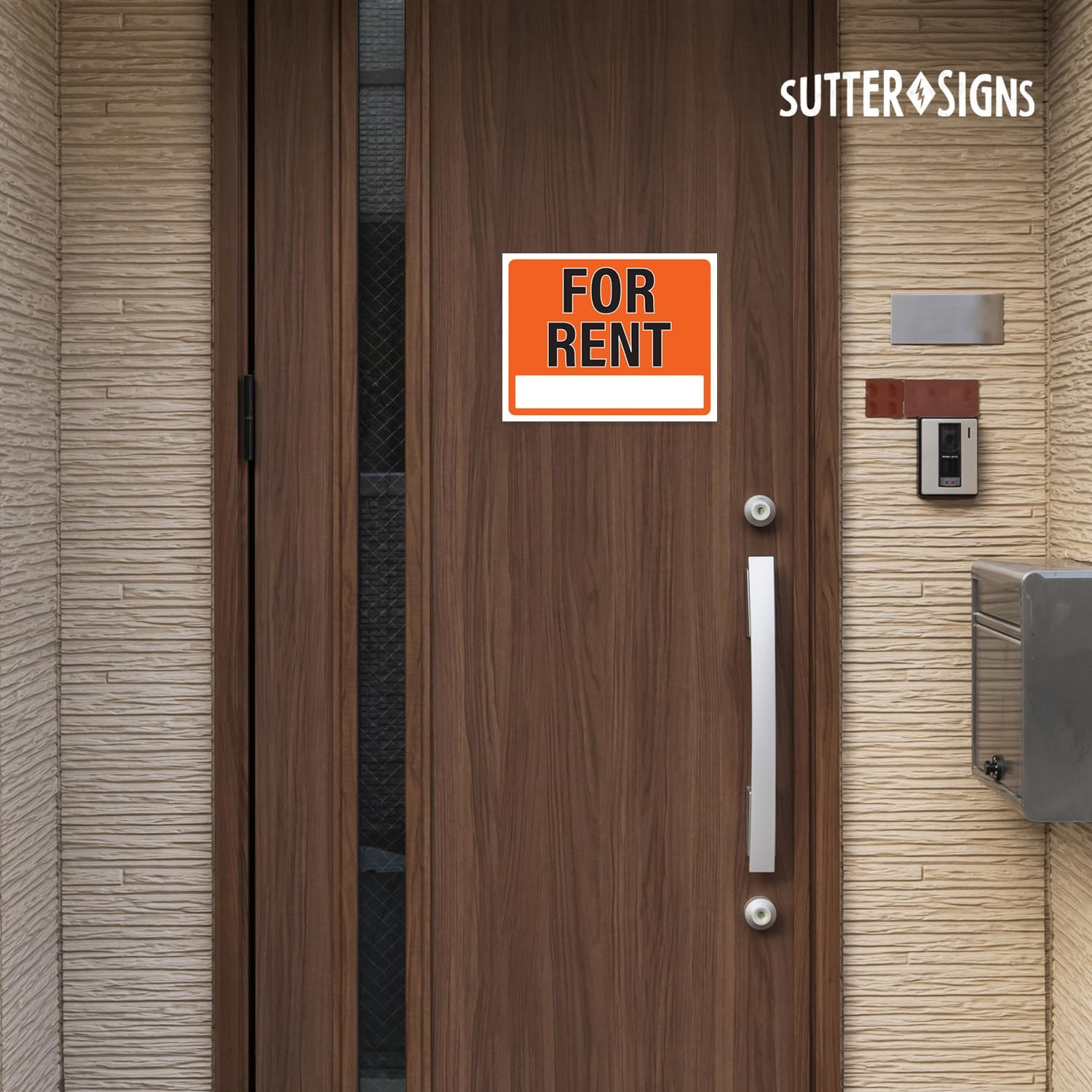 For Rent Sign 14×11 (Pack of 2) | Plastic Sign for Home, Office, Rental, Commerc