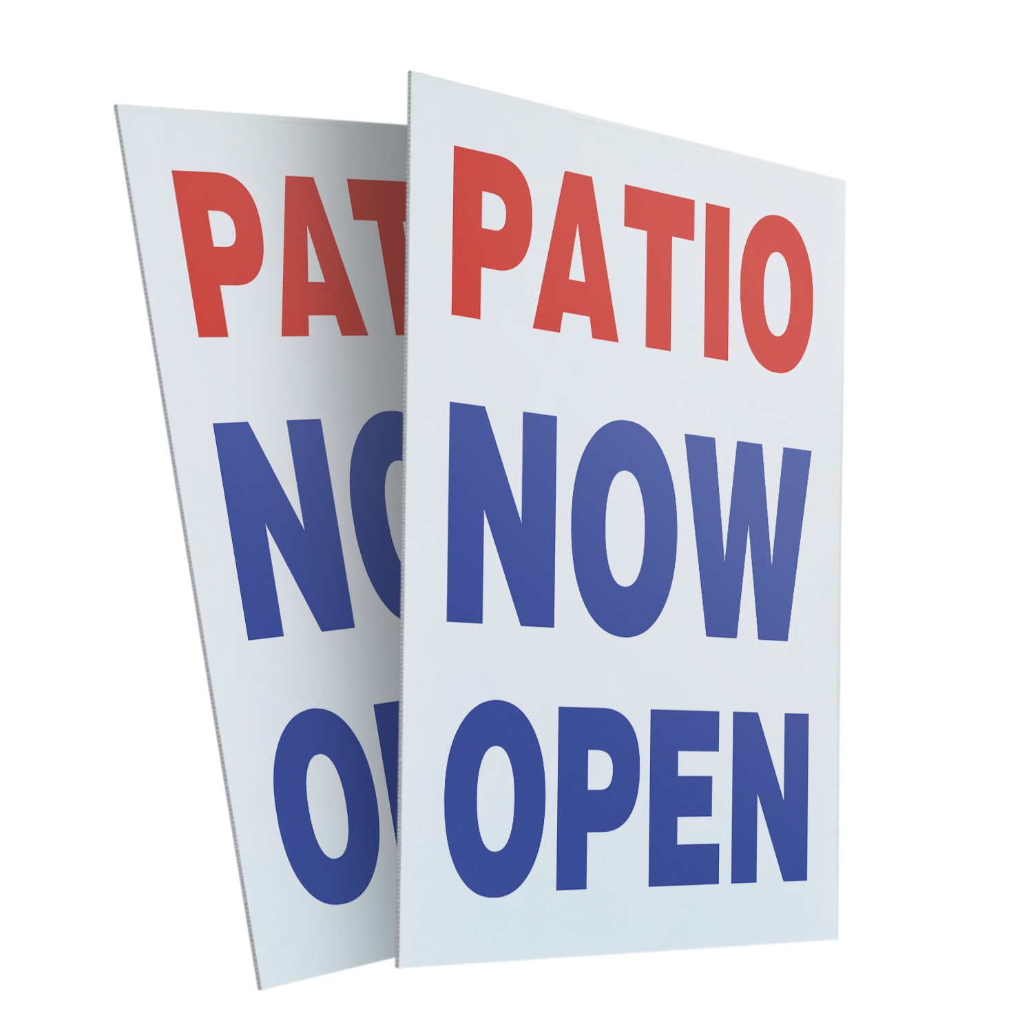 Patio Now Open Heavy Duty A-Frame Sidewalk Sign Restaurant Outdoor Dining Enjoy