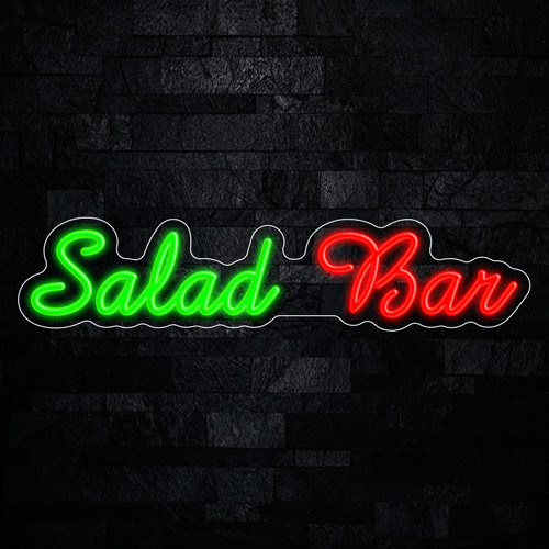 Salad Bar LED Neon Sign 27″L x 6″H #33363