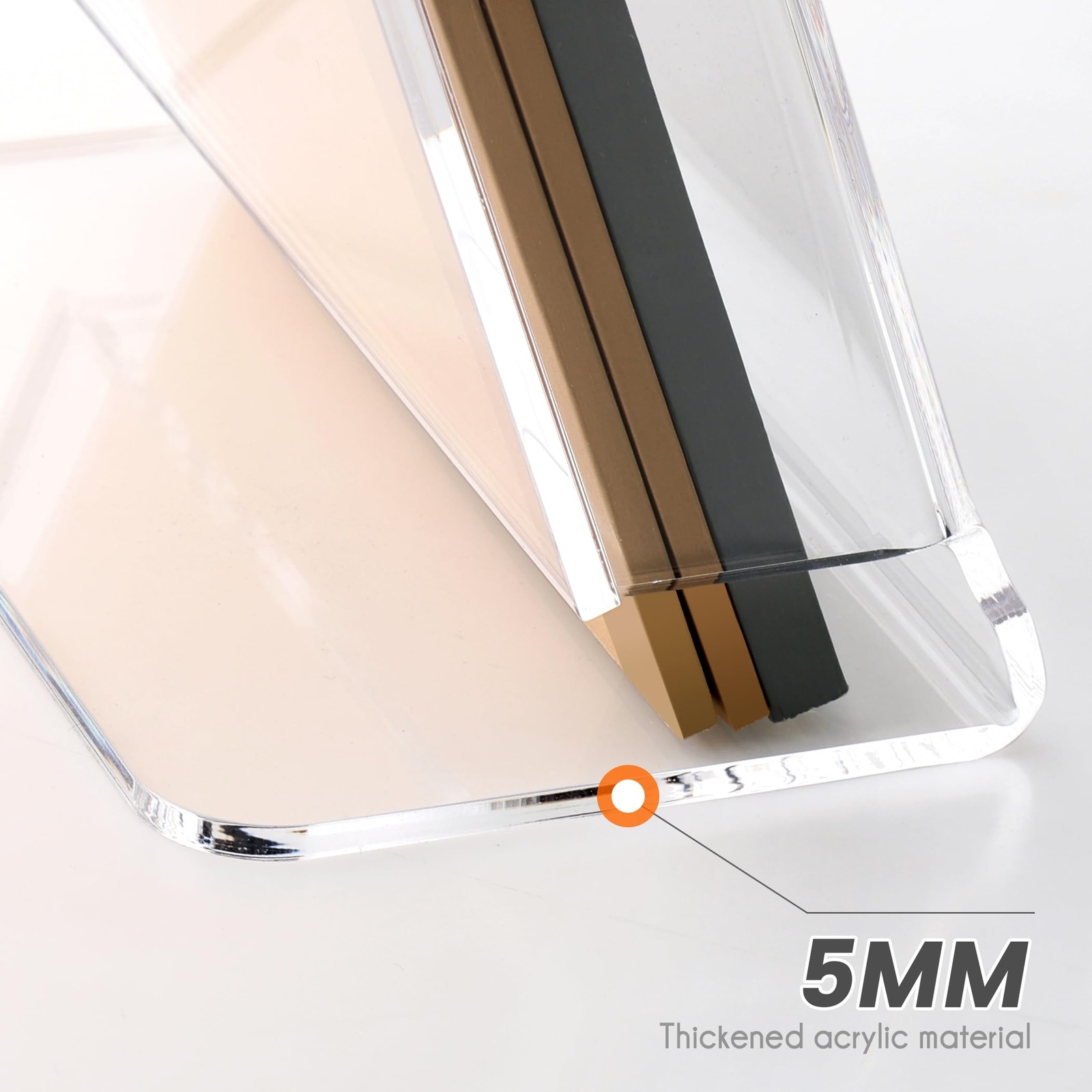 HeZone Acrylic Brochure Holder 8.5X11Inch , Clear Flyer 8.5″ x 11″,