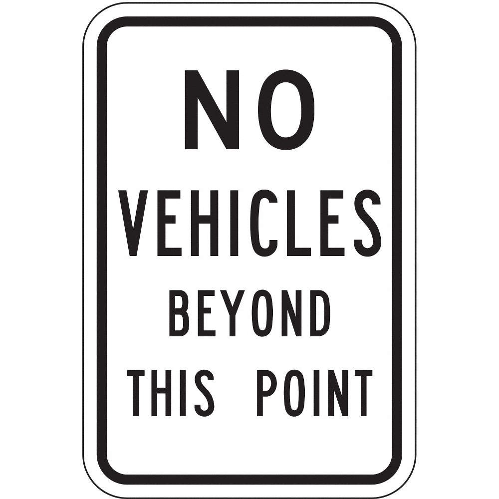 LYLE SEC-006-12DA Traffic Sign,6 in x 12 in,Aluminum 6DUW5