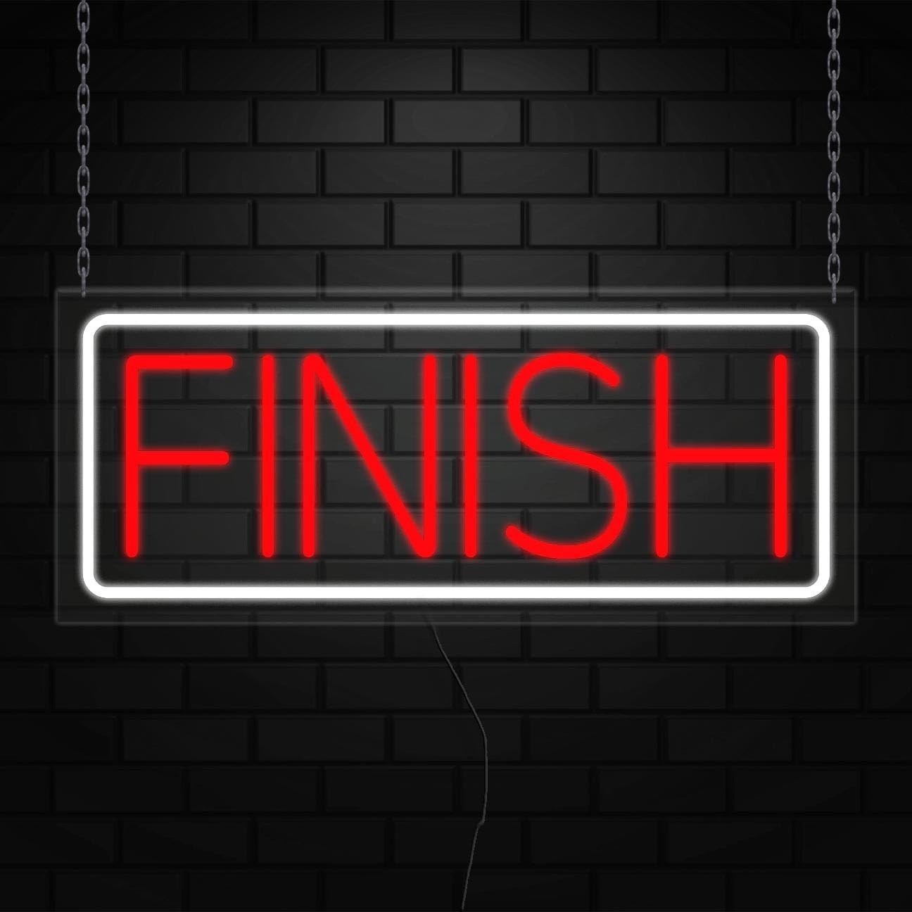 Finish Neon Sign for Retail Displays | LED Flex Neon | 24″W x 10″H x 1″D
