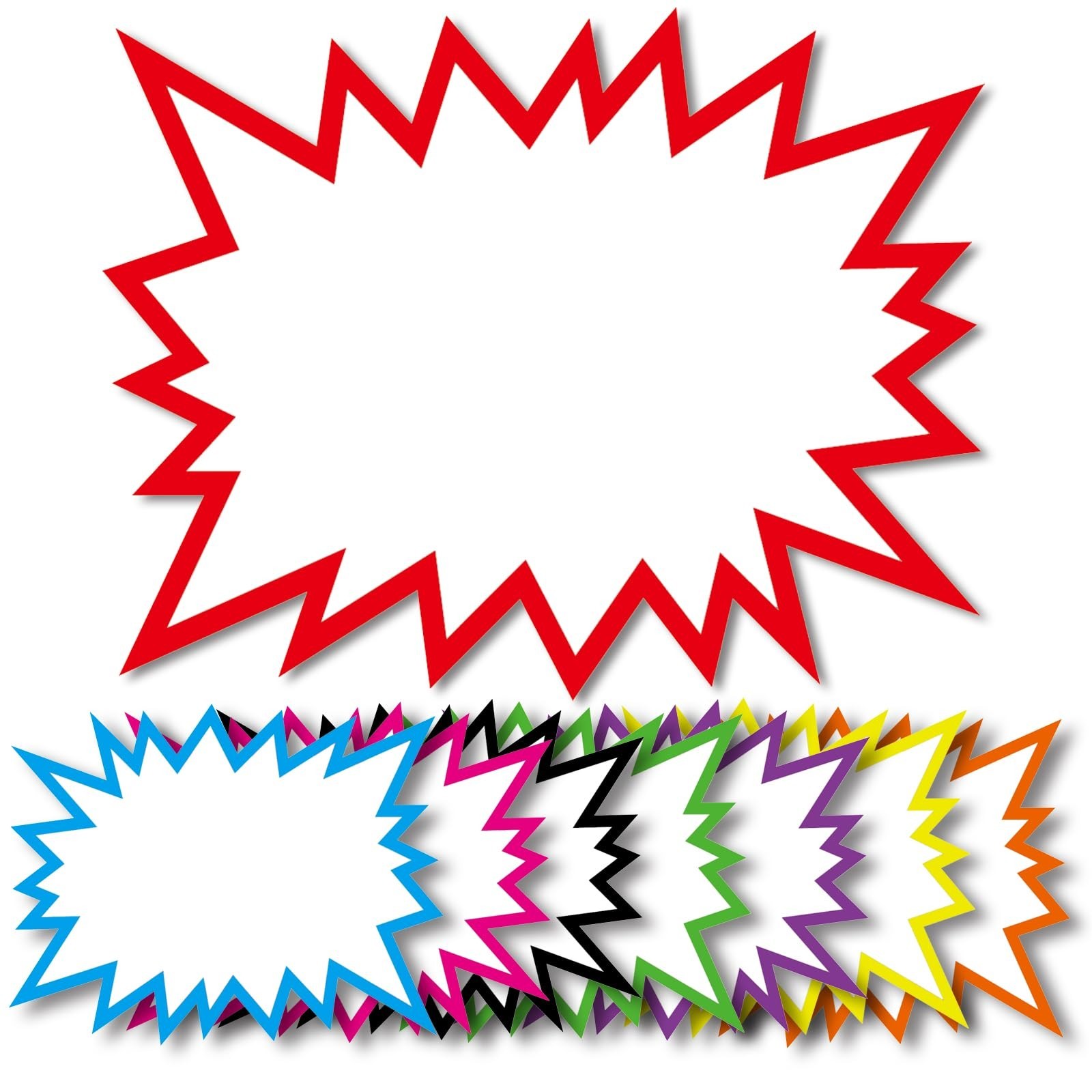 80 Pack Neon Star Cutouts 5.5×7″ – Bright Signs for Yard Sale, Garage Sale, Reta