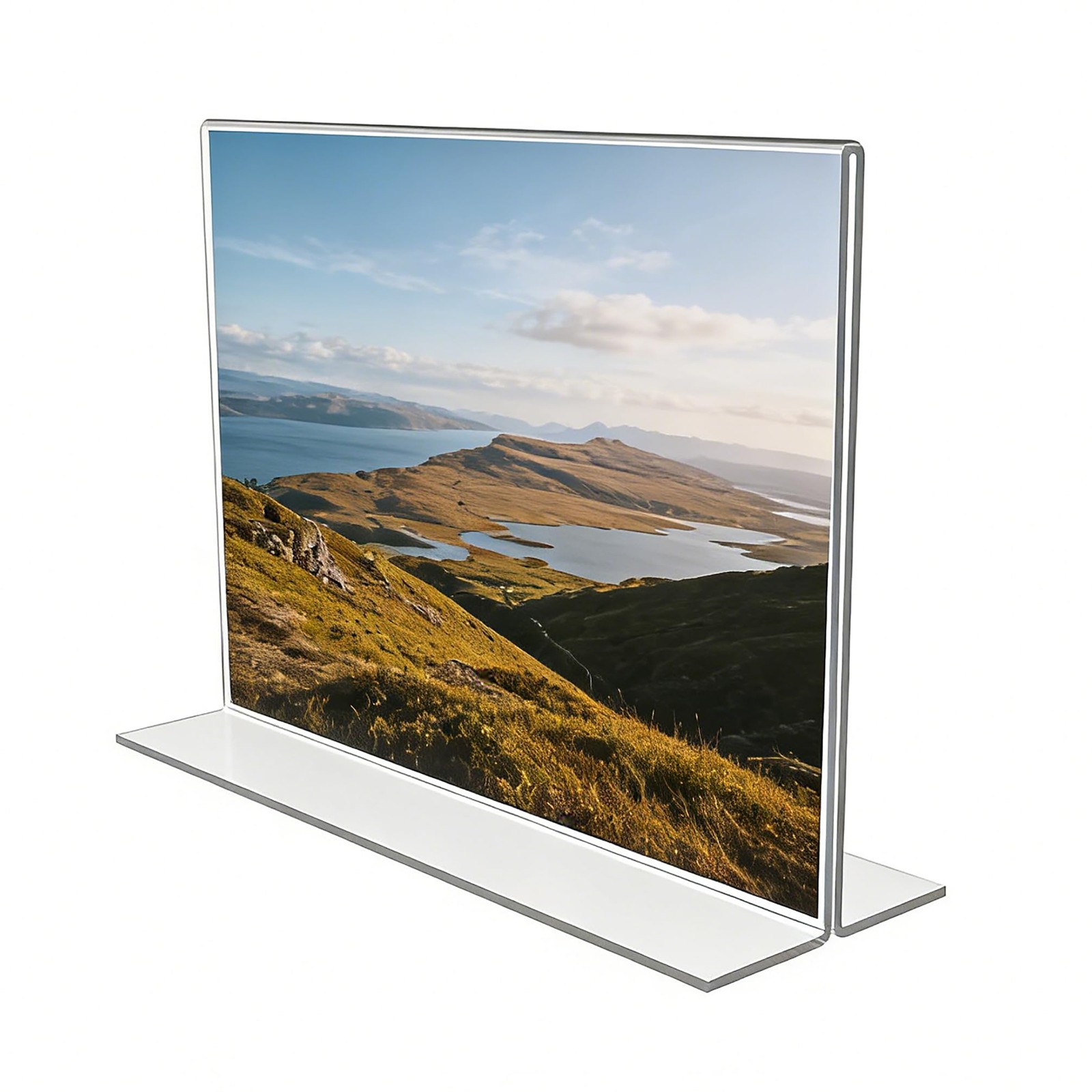 FixtureDisplays® 1PK 7 x 5″ Clear Acrylic Sign Holder for 7X5″,