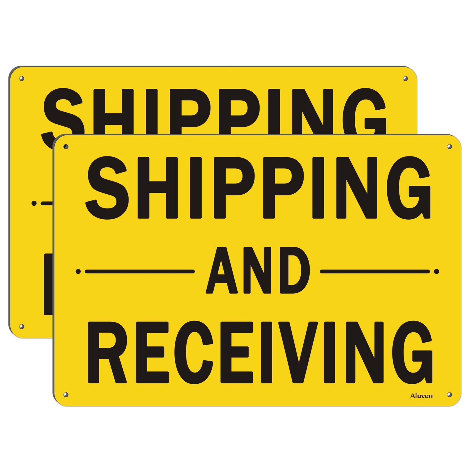 Shipping and Receiving Signs 18 x 12 Inches Shipping Signs for Factory, Busin…