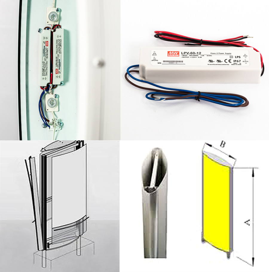 30% Discount Premium New 2-seitig 39 3/8×39 3/8in LED Premium Bodenaufsteller
