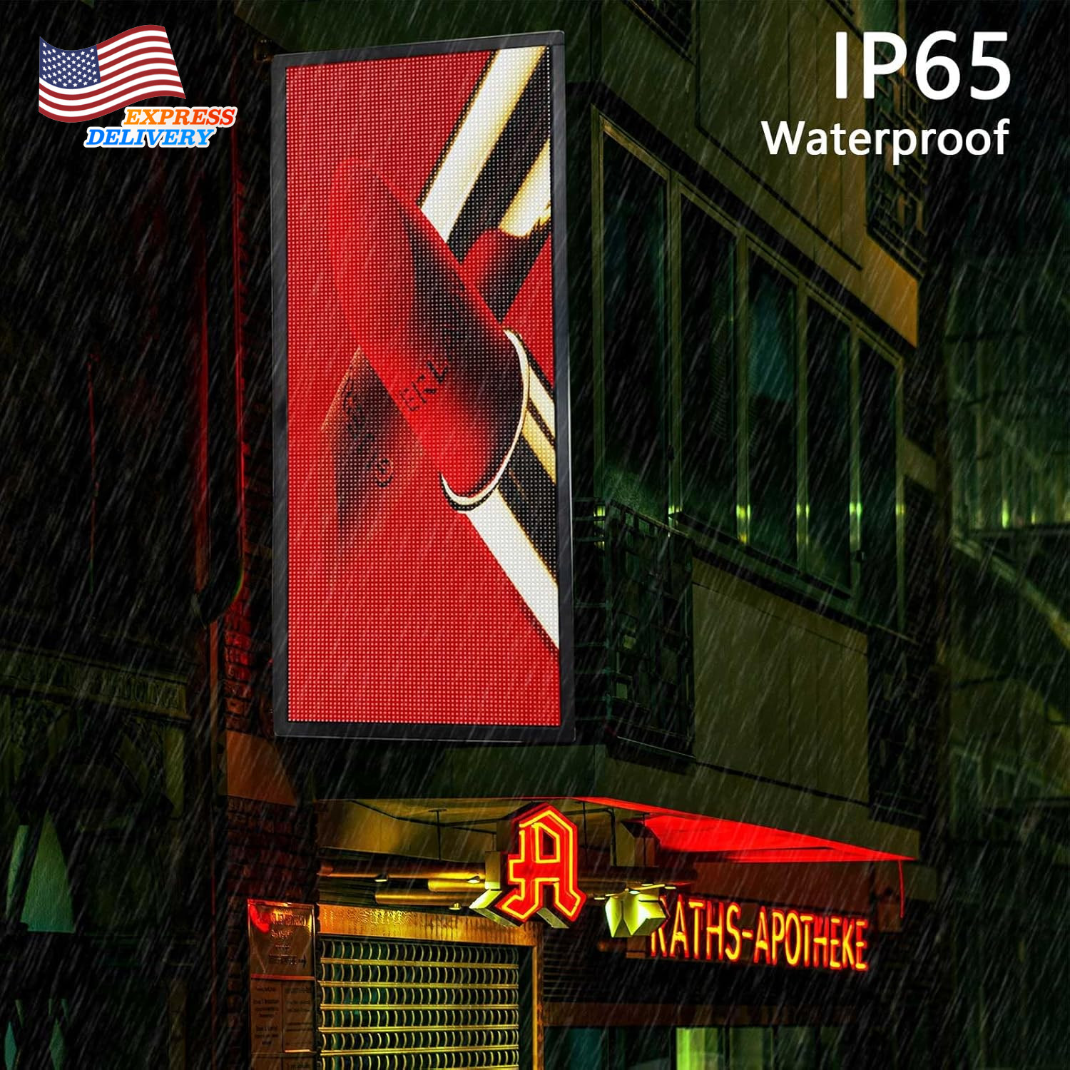 Led Signs Scrolling Programmable Digital Display Screen Outdoor Waterproof NEW