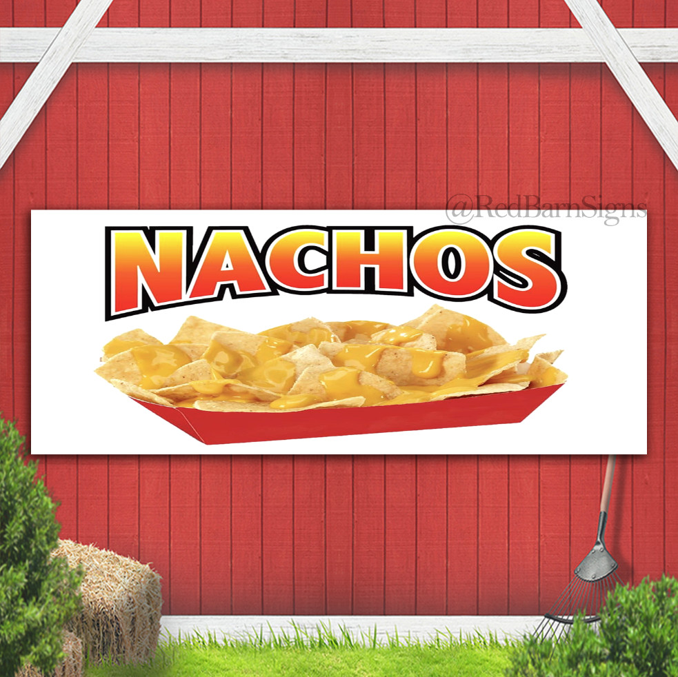 Nachos Concession indoor outdoor banner sign