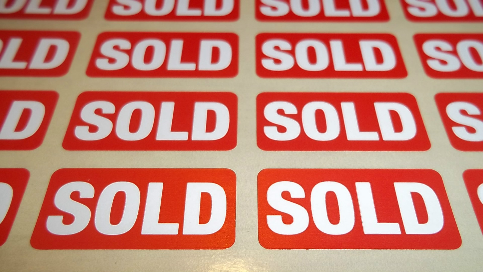 SOLD – Stickers / Tags / Labels / Sticky labels – Removable Adhesive