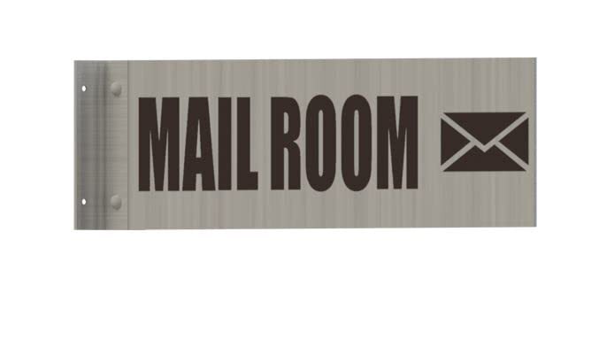Mail Room Sign -Two-Sided/Double Sided Projecting, Corridor-REF24-1027