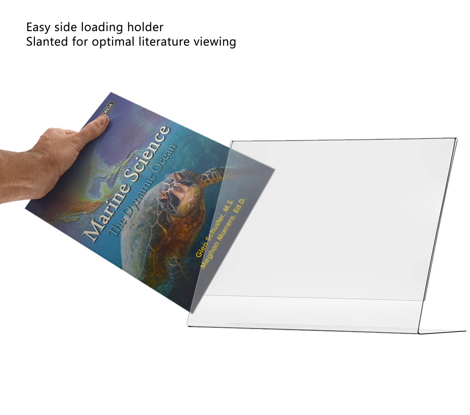 Marketing Holders Large Sign Holder Poster Display 14” x 14″w x 11″h, Clear