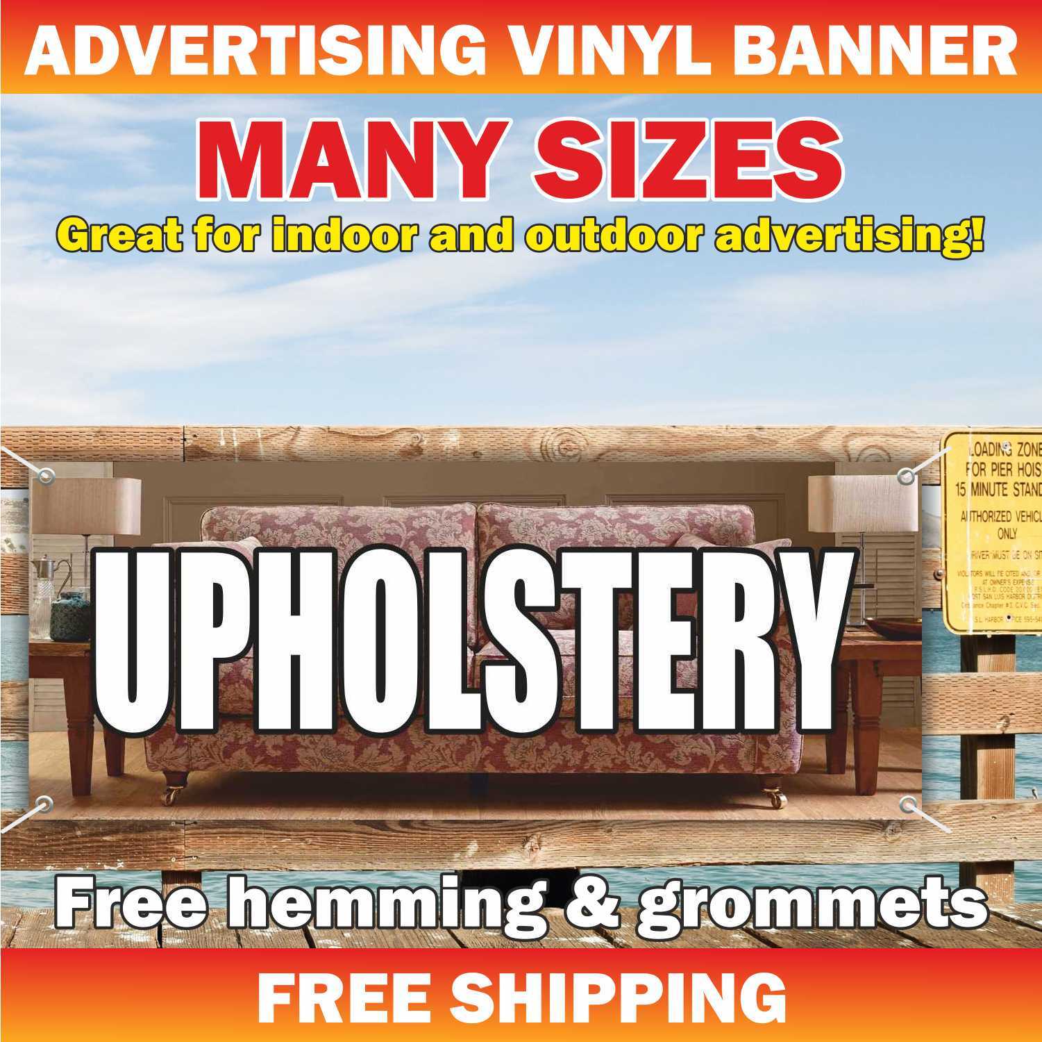 UPHOLSTERY Advertising Banner Vinyl Mesh Sign Cleaning Dry REPAIR Service