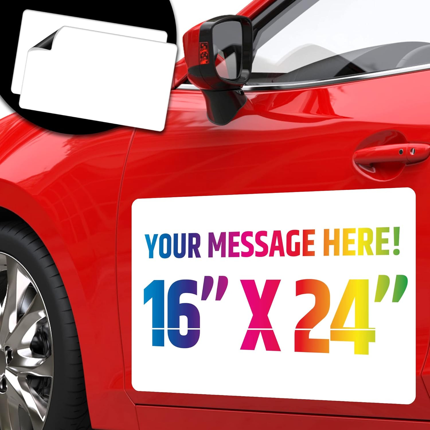 Premium Magnetic Car Signs (Blank) – Will Never Fly off Your Vehicle/Truck Door