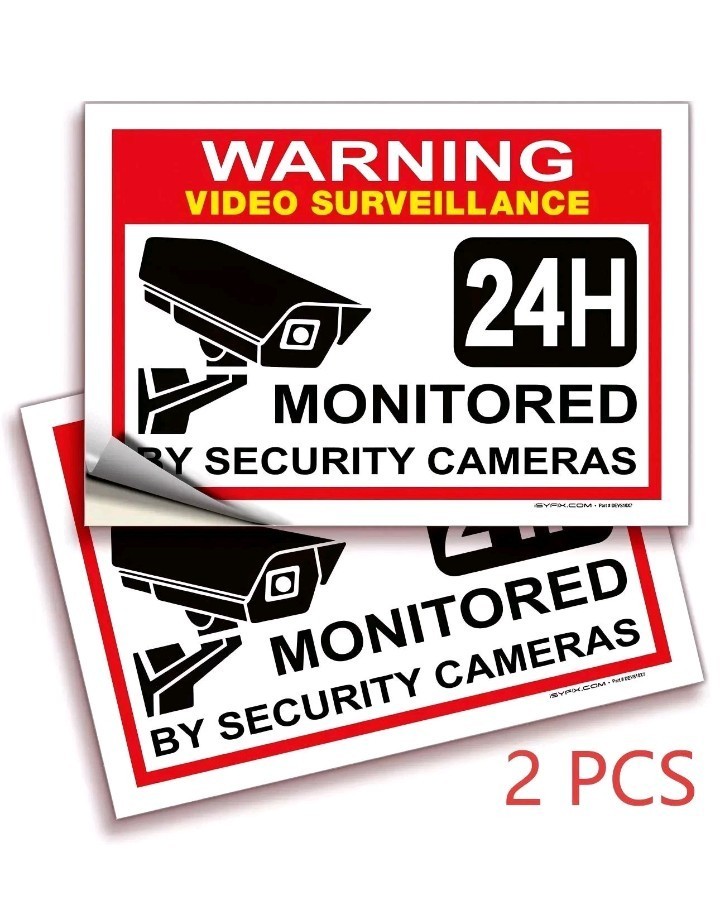 Smile You’re on Camera Sign Video Surveillance Signs 10″x 7″ UV Protected cctv