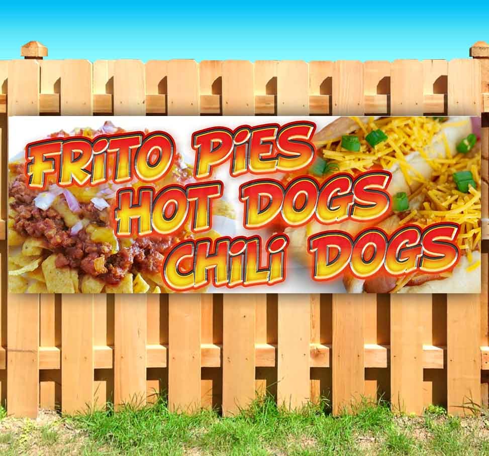 FRITO PIES HOT CHILI DOGS Advertising Vinyl Banner Flag Sign Many Sizes