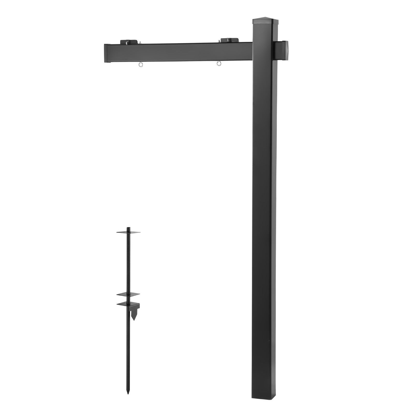 Uimoso 6 ft Black PVC Real Estate Yard Sign Holder for Outdoor Use