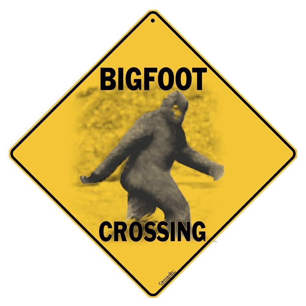 Crosswalks Big Foot Crossing 12″ x 12″ Aluminum Sign (X237)
