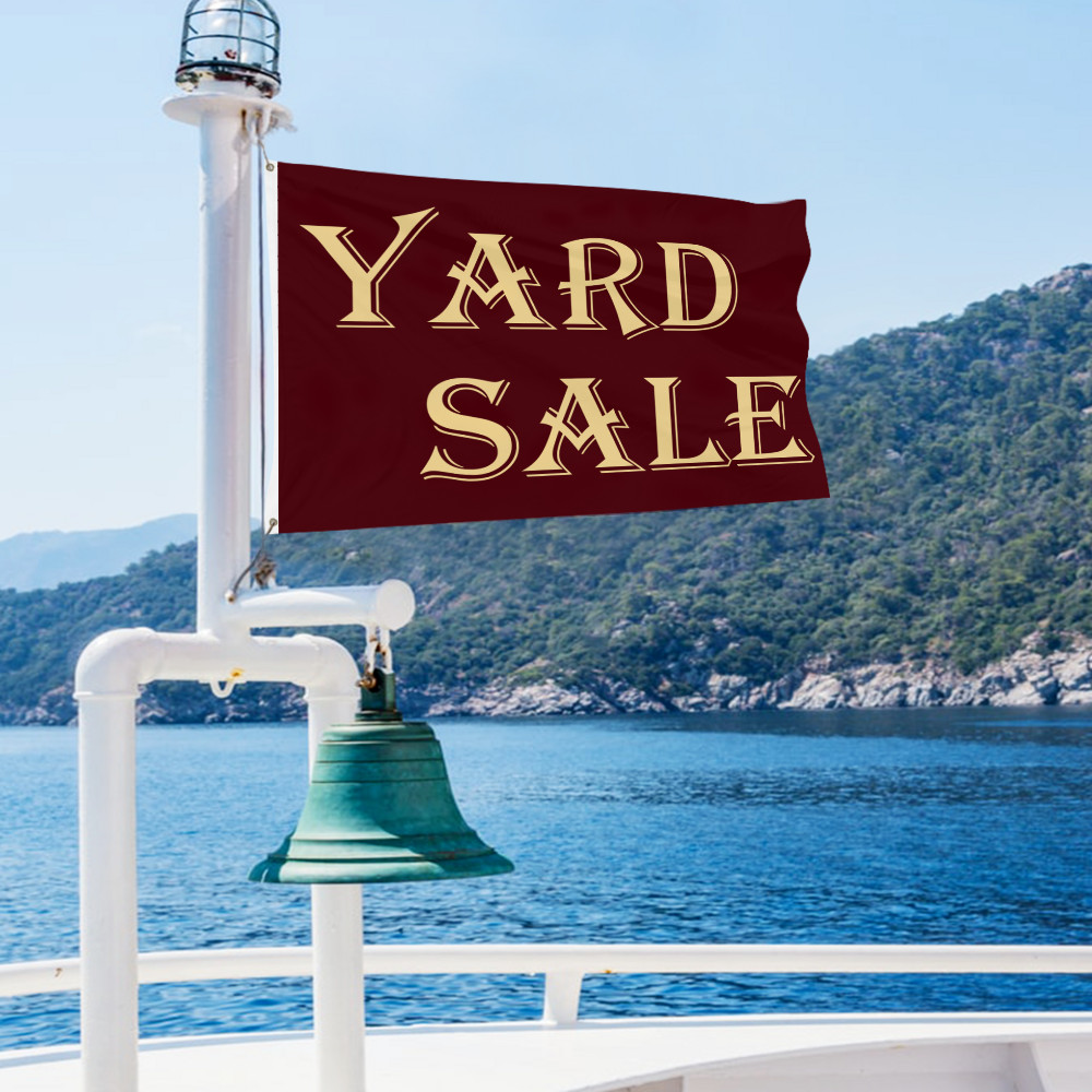 Yard Sale Flag Banner Sign Garage Sale Rummage Sale Here US SHIP