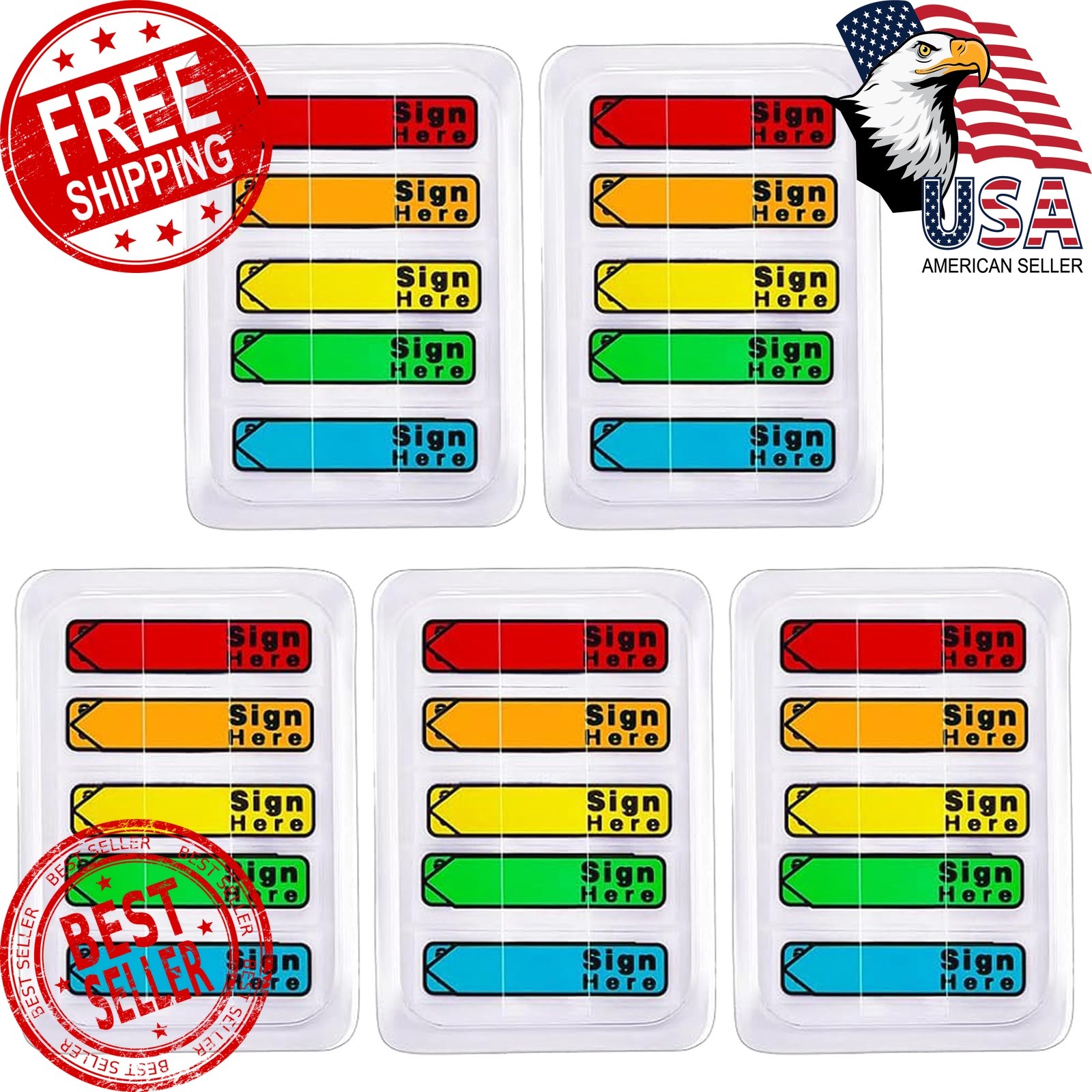 ZILAMGOO Sign Here Sticky Tabs 500pcs