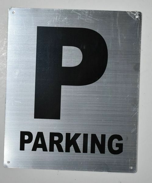 Parking Floor Number Sign(Silver, Rust Free , 10X12)-Monte Rosa LINE–REF24-1027