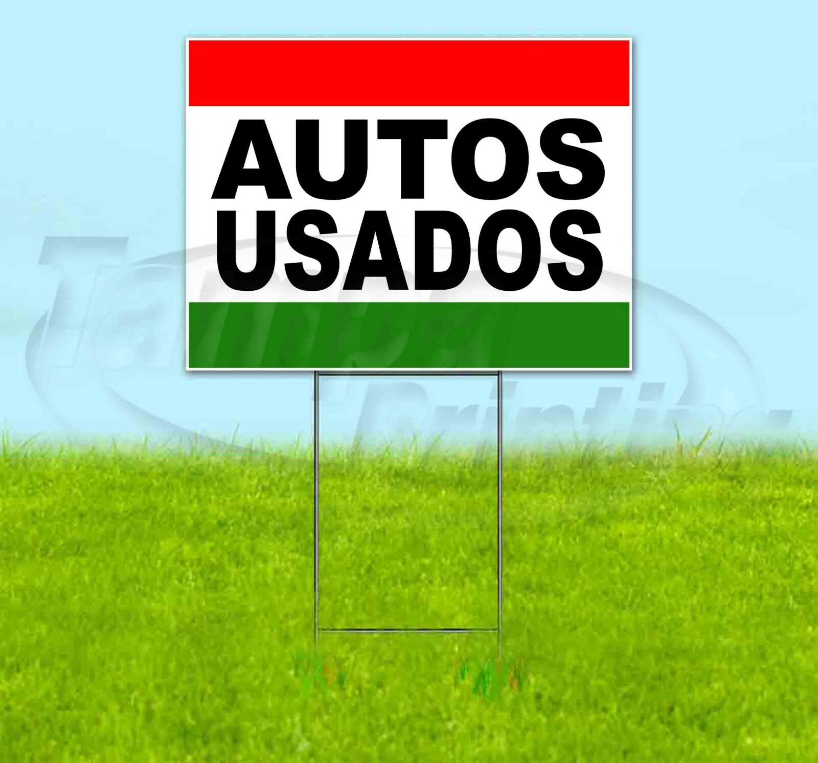 AUTOS USADOS 18×24 Yard Sign Corrugated Plastic Bandit Lawn Business USA