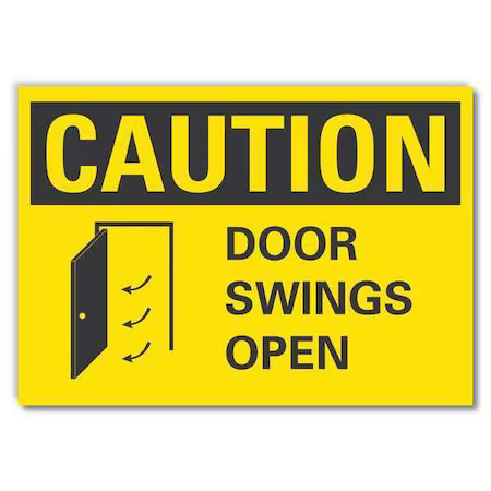 Lyle Lcu3-0124-Rd_10X7 Caution Sign, 7 In H, 10 In W, Reflective Sheeting,