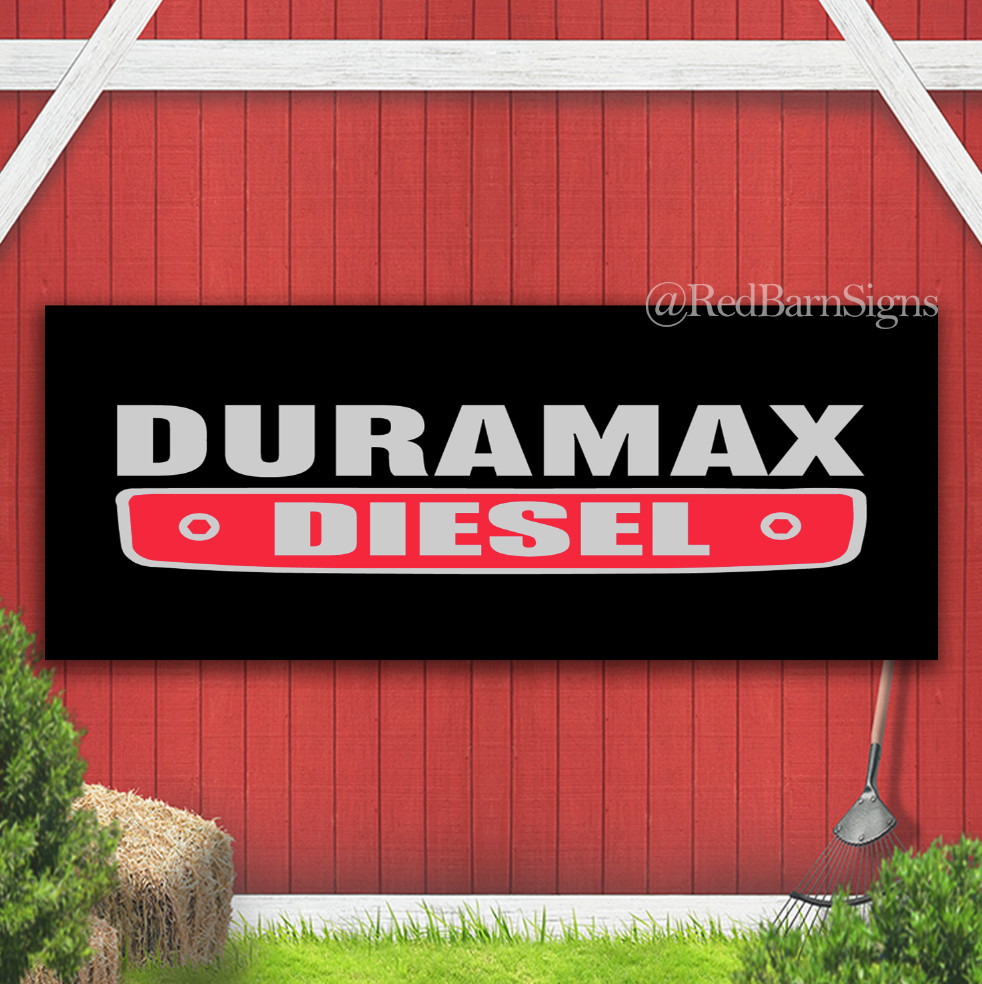 Duramax Diesel Banner Chevrolet Chevy Banner Sign with grommets