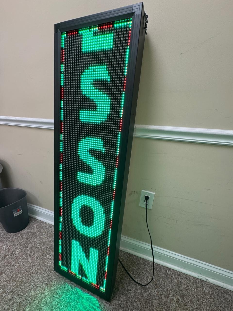 LED PROGRAMMABLE ADVERTISEMENT SIGN BOARD | SIZE 15.5″ x 54.5″