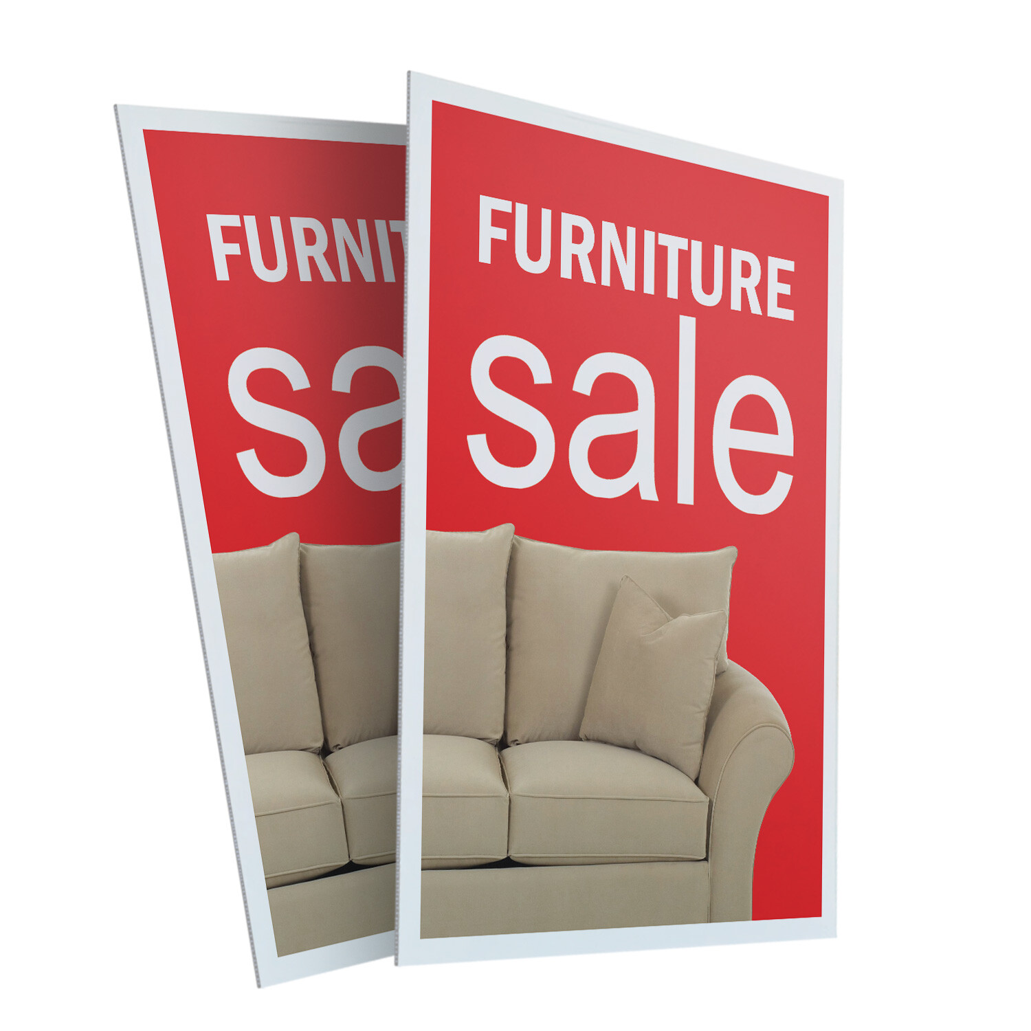 Furniture Sale 24″ x 36″ 2 Pack Of Store Sign Plastic Or Decal