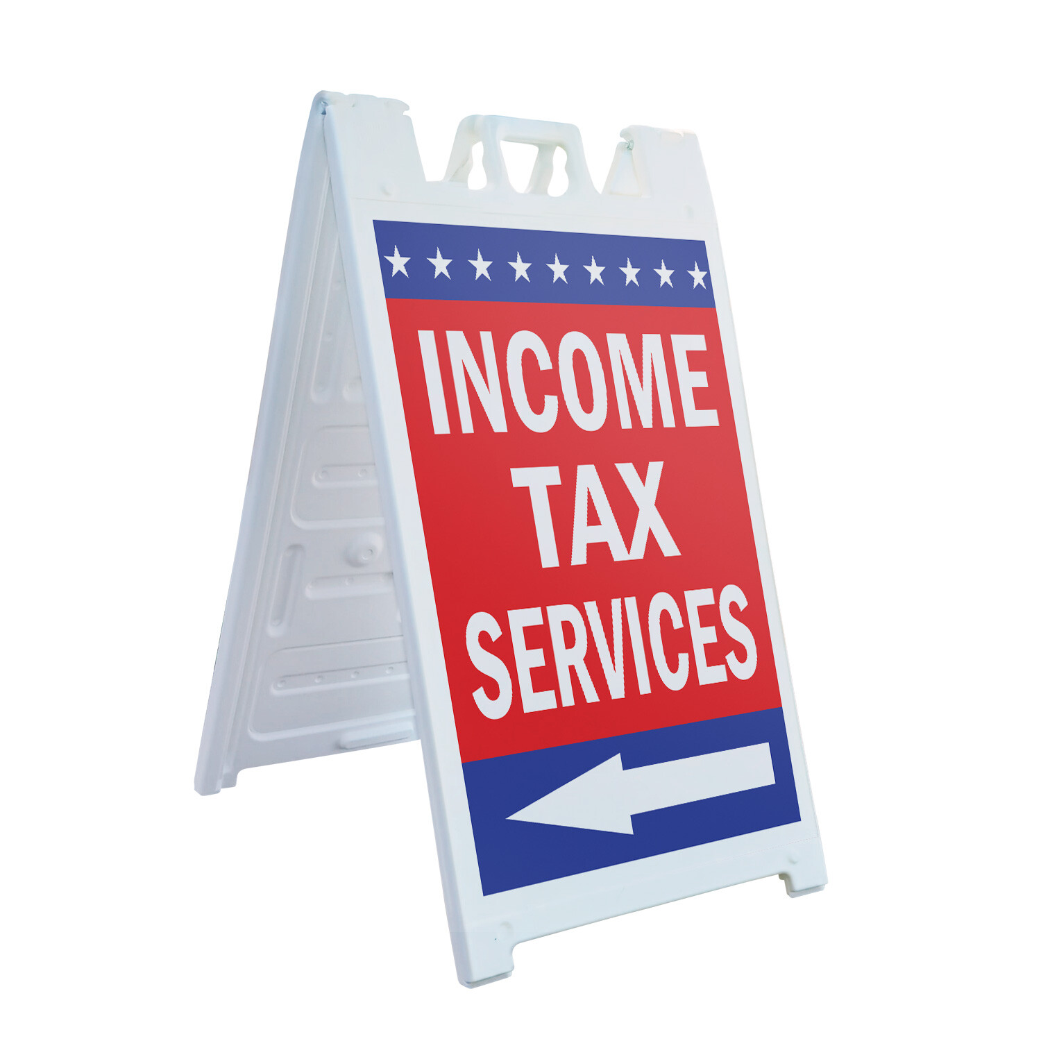 A-frame Sidewalk Income Tax Servies With Arrow 24″ x 36″ Double Sided A-Frame Si