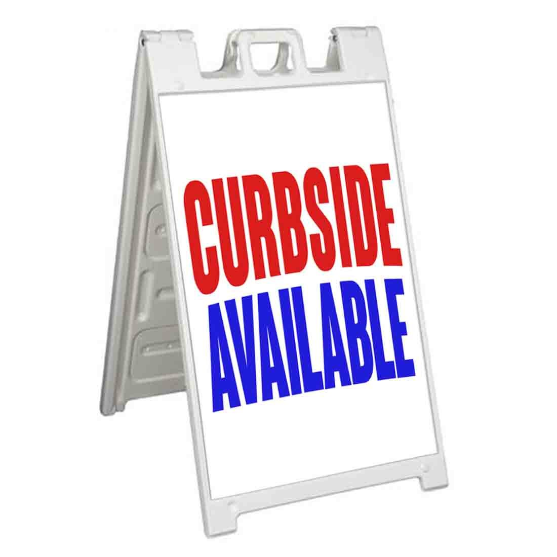 CURBSIDE AVAILABLE Signicade 24×36 Aframe Sidewalk Sign Banner Decal PICKUP