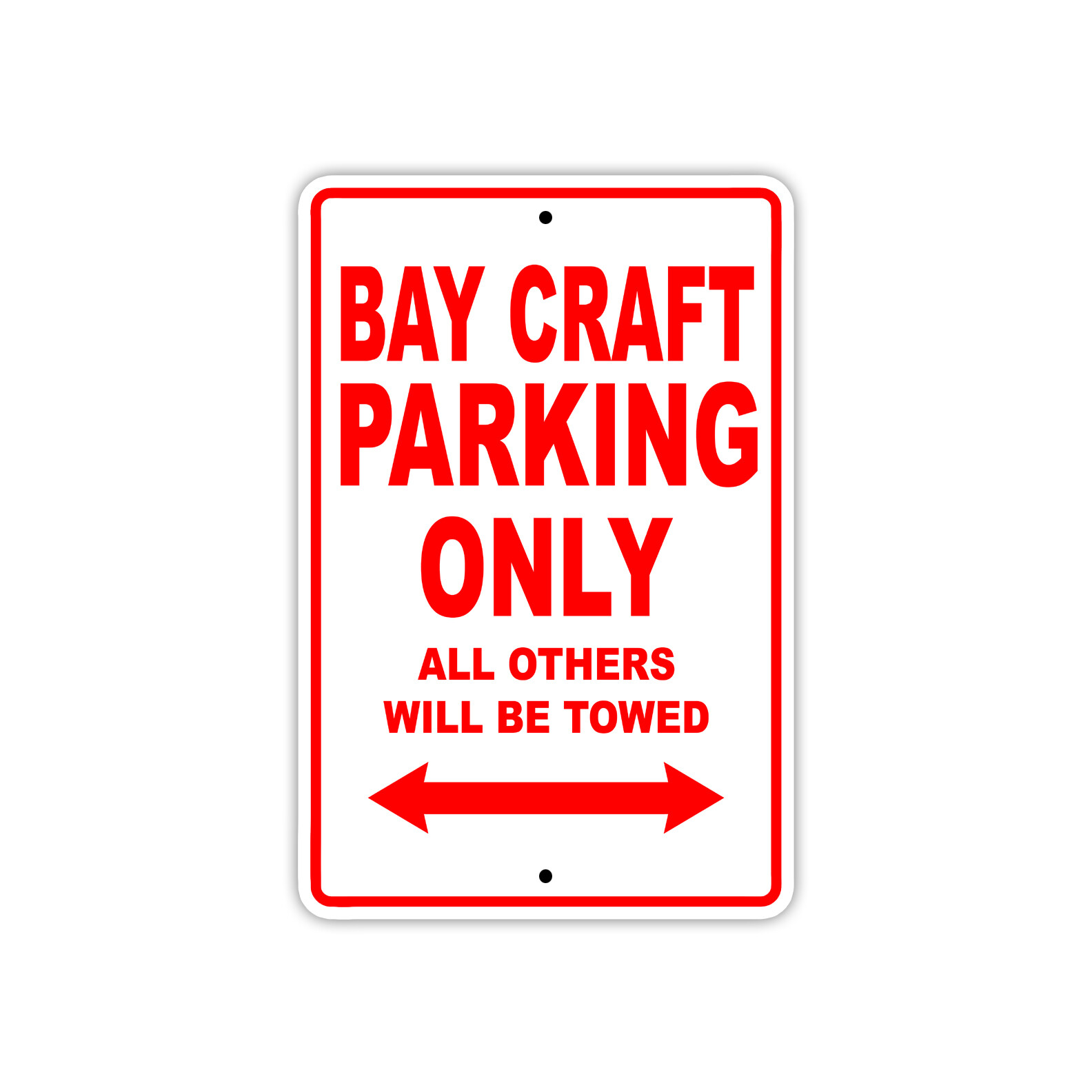 Bay Craft Parking Only Boat Ship Art Notice Decor Novelty Aluminum Metal Sign
