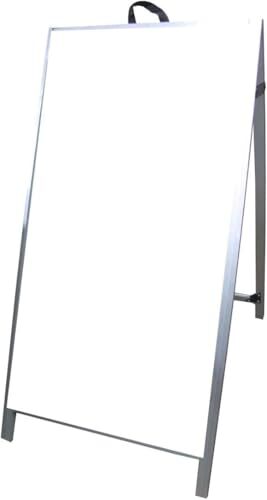 48″ Aluminum Double Sided A-Frame Sidewalk Sign – Acrylic
