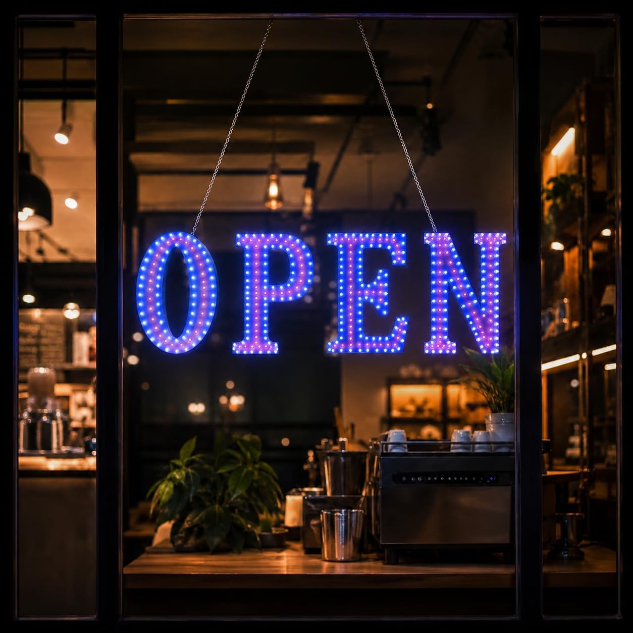 LED Open Sign for Business, Open Neon Sign 30×10 Inch with Remote Control, Br…