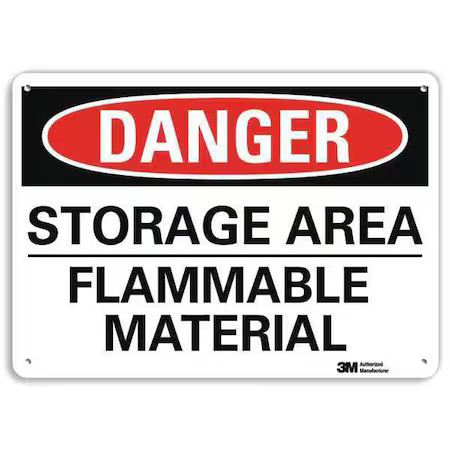 Lyle U3-1996-Ra_14X10 Danger Sign, 10 In H, 14 In W, Vertical Rectangle,