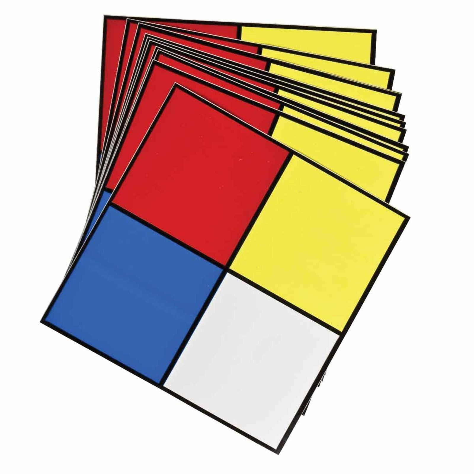Brady 58501 5 Square B-946 High Performance Vinyl Black Red Blue Yellow On