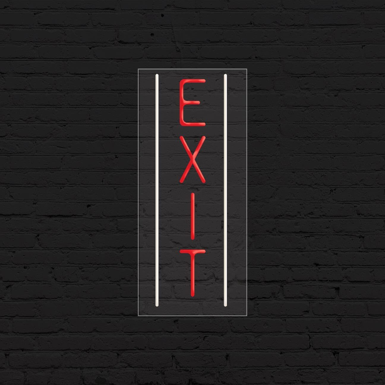 Exit Sign for Business Displays | LED Flex Neon | 13″W x 32″H x 1″D