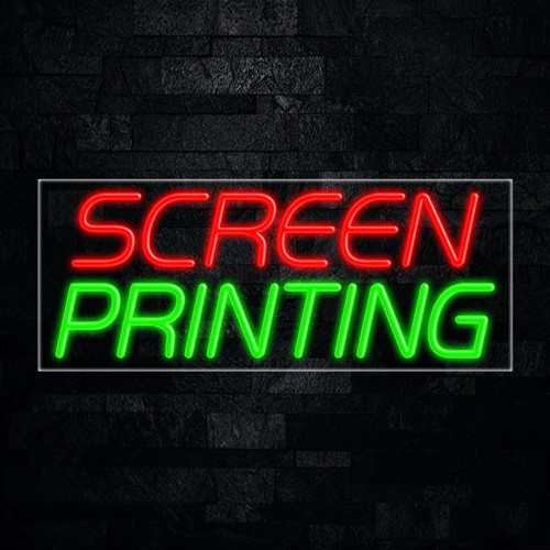 Screen Printing LED Neon Sign 30″L x 12″H #31215
