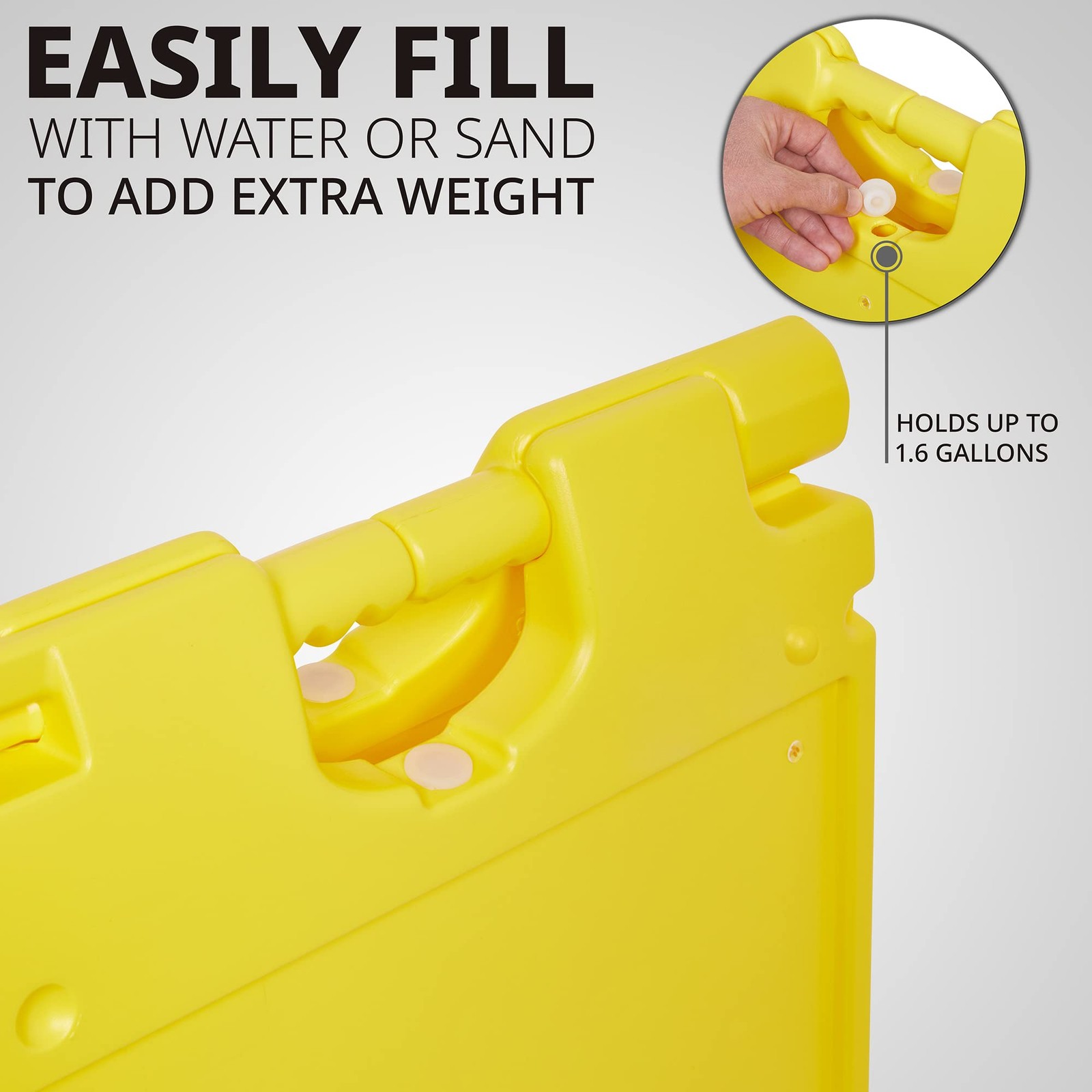 Jumbl A Frame Sign, 15.7″x26” Display Surface, Outdoor Sandwich Board, Yellow