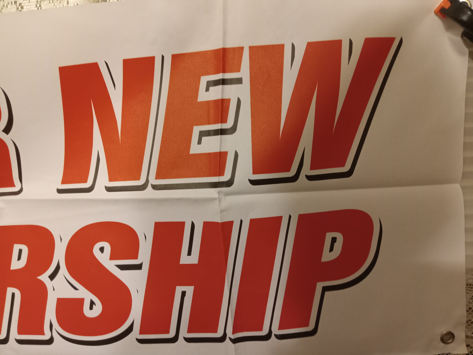 “UNDER NEW OWNERSHIP” Vinyl Banner – WINDOW HANGING SIGN FESTAPRINT 18″X48″