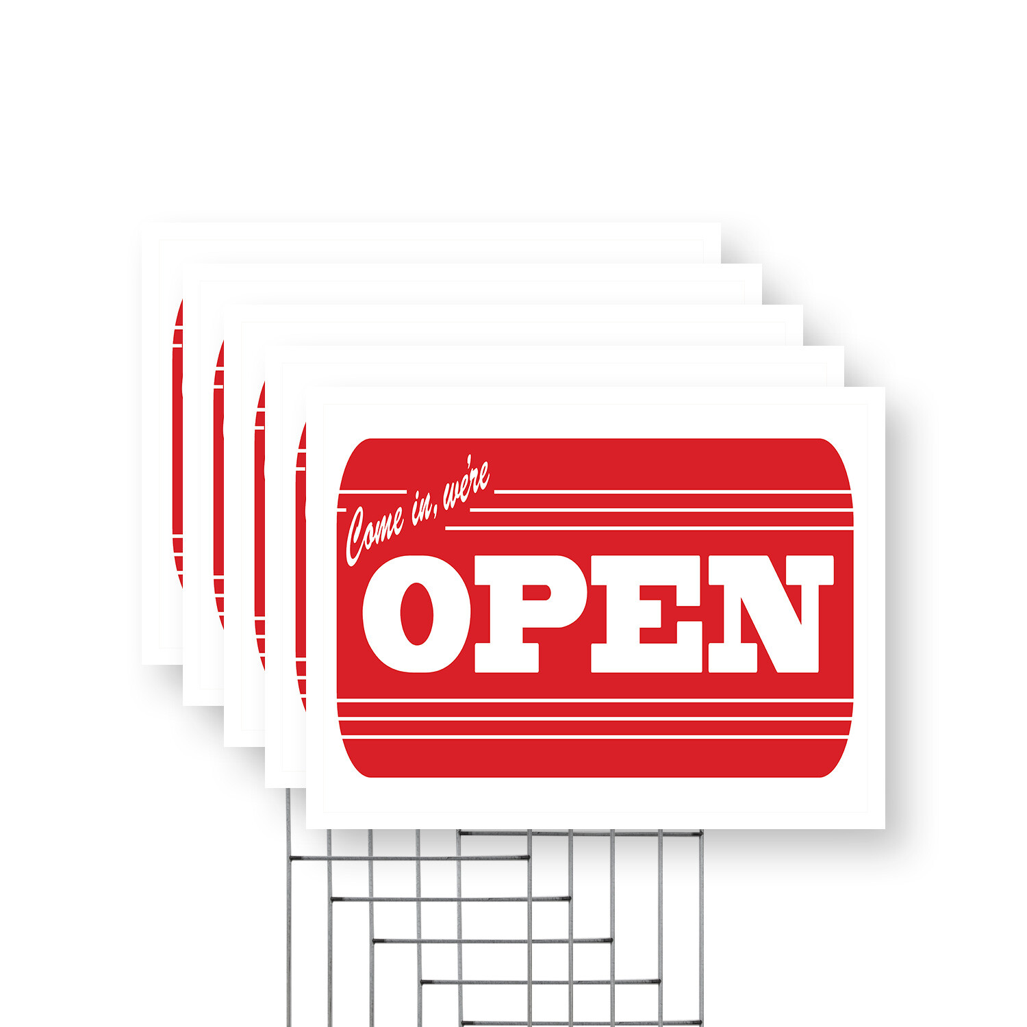 Come In We’re Open Yard Sign Business Signage, Clear Messaging, Customer Ready