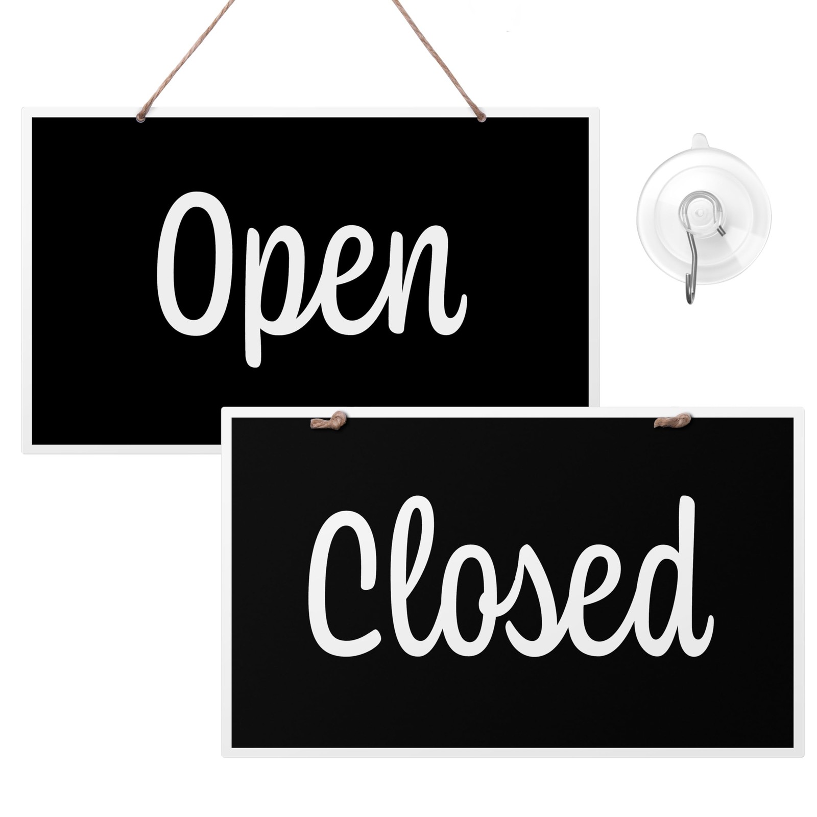 Open Closed Sign for Business, 10″ x 6″