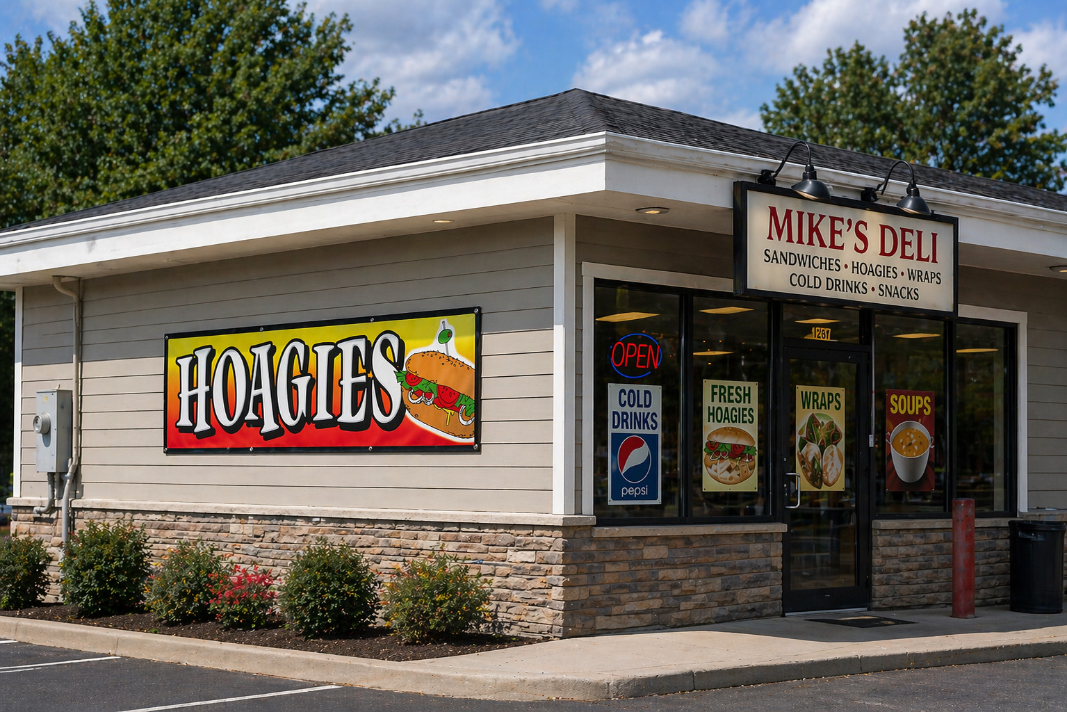 Hoagies Hoagie Banner Sign – Concession Stand – 15oz Heavy Duty