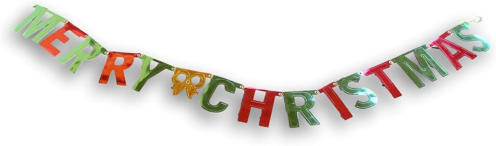 Merry Christmas Foil Holiday Banner – 4.4 Feet X 4 Inches