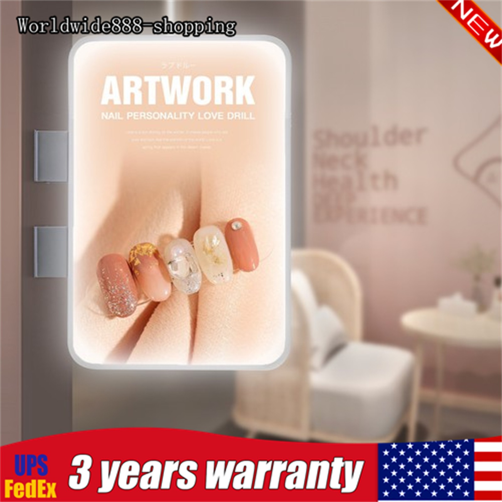 LED Rectangle Double-sided Advertising Light Box Illuminated Projecting Sign
