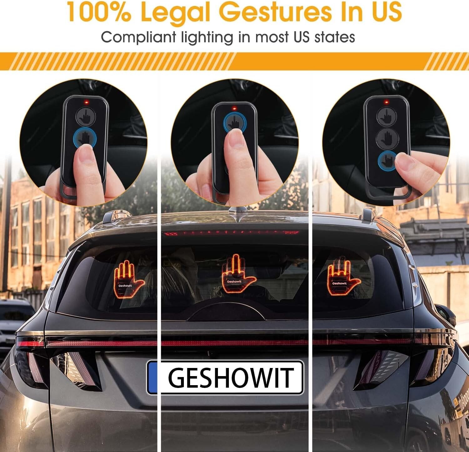 Bright LED Finger Light with Remote – Perfect Car Accessory for Men & Women