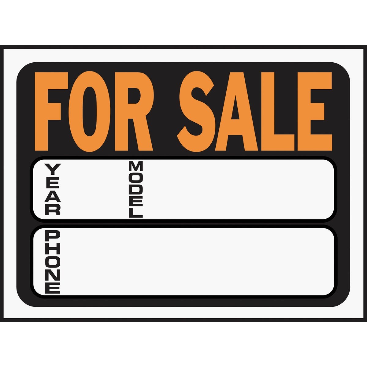 Hy-Ko 9×12 Plastic Sign, Auto For Sale 3031 Pack of 10 Hy-Ko 3031 029069030315