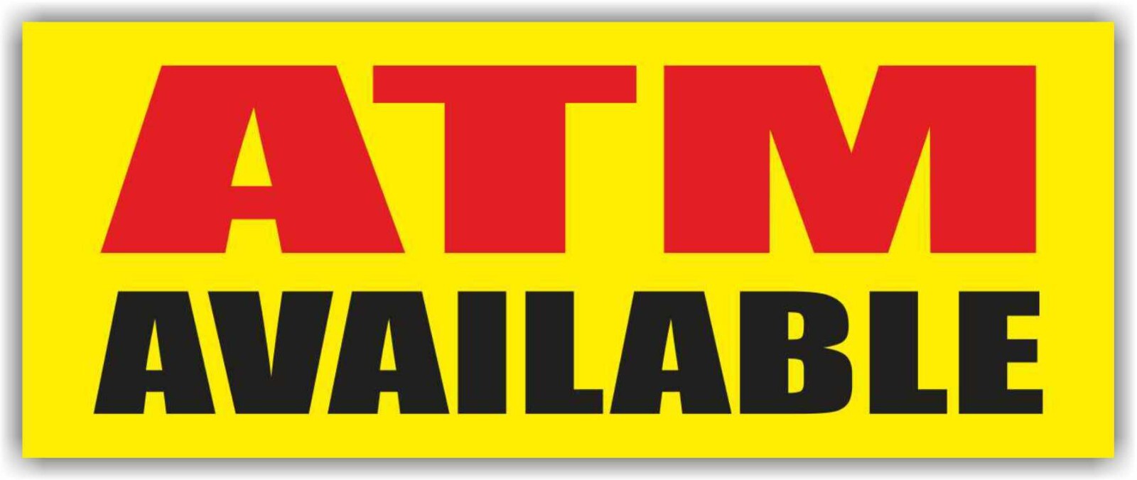 ATM AVAILABLE Advertising Banner Vinyl Mesh Sign cash pawn shop loan financing
