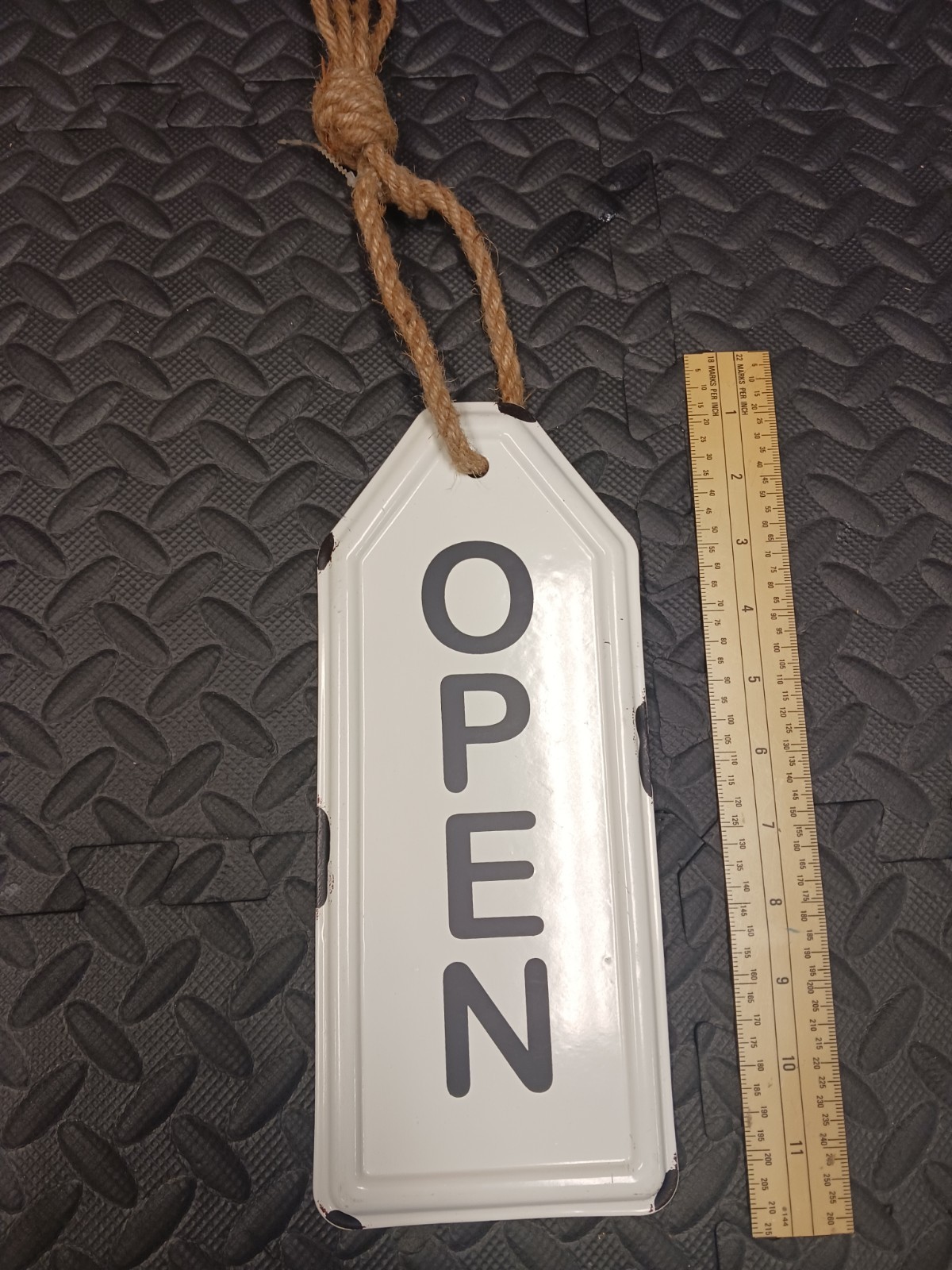 Tin Open And Closed Sign Business Sign Advertisement Memorabilia Sign Lot